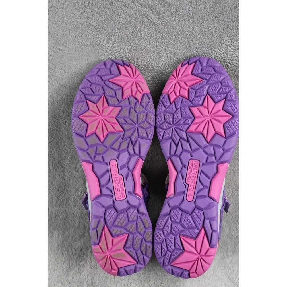 Merrell Shoes Girls Size 7 Purple M-Hydro Mon 2.0 Sandal Adjustable Hook & Loop